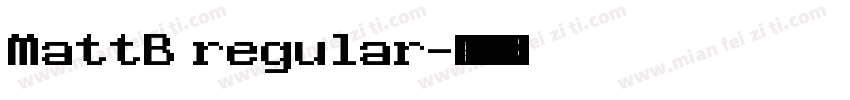 MattB regular字体转换